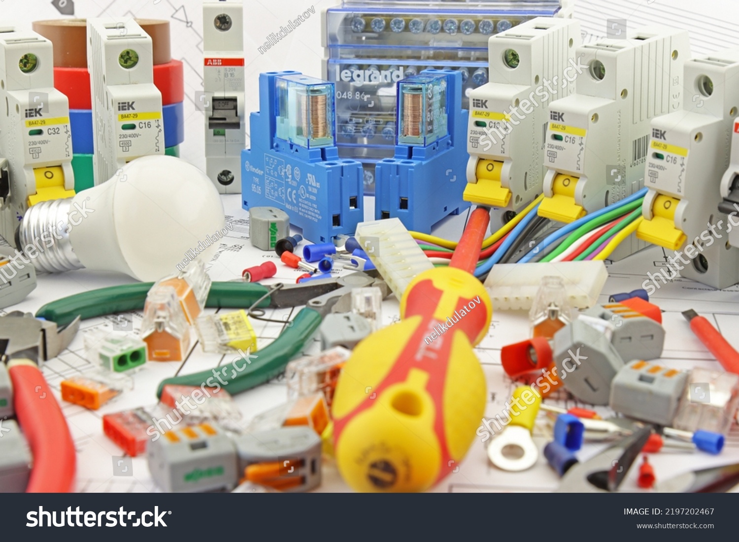 electrical-tools-materials-installation-electrical-panel-stock-photo