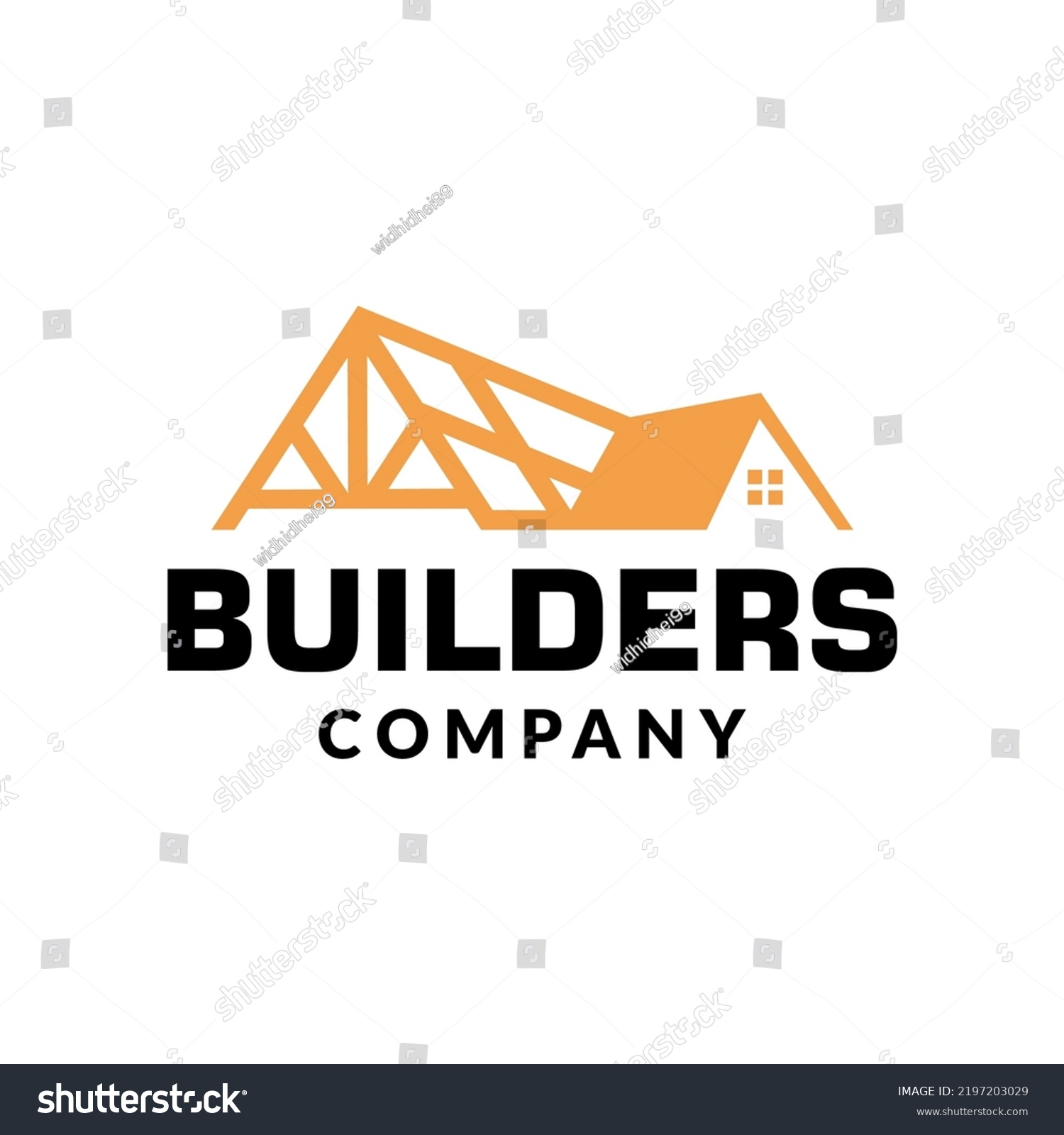 Home Frame Building Logo Design Template Stock Vector (Royalty Free ...