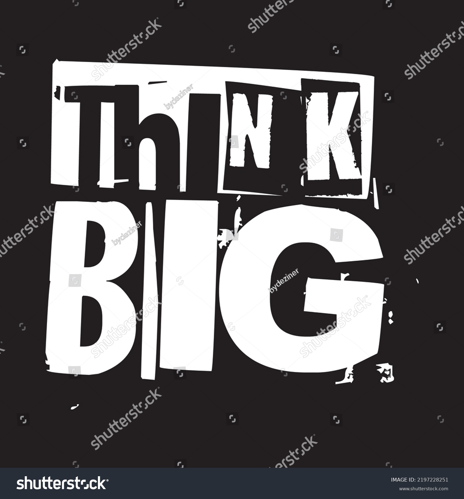Think Big Motivational Quotes Typography Stock Vector Royalty Free Think Big Motivational Quotes Typography Stock Vector Royalty Free