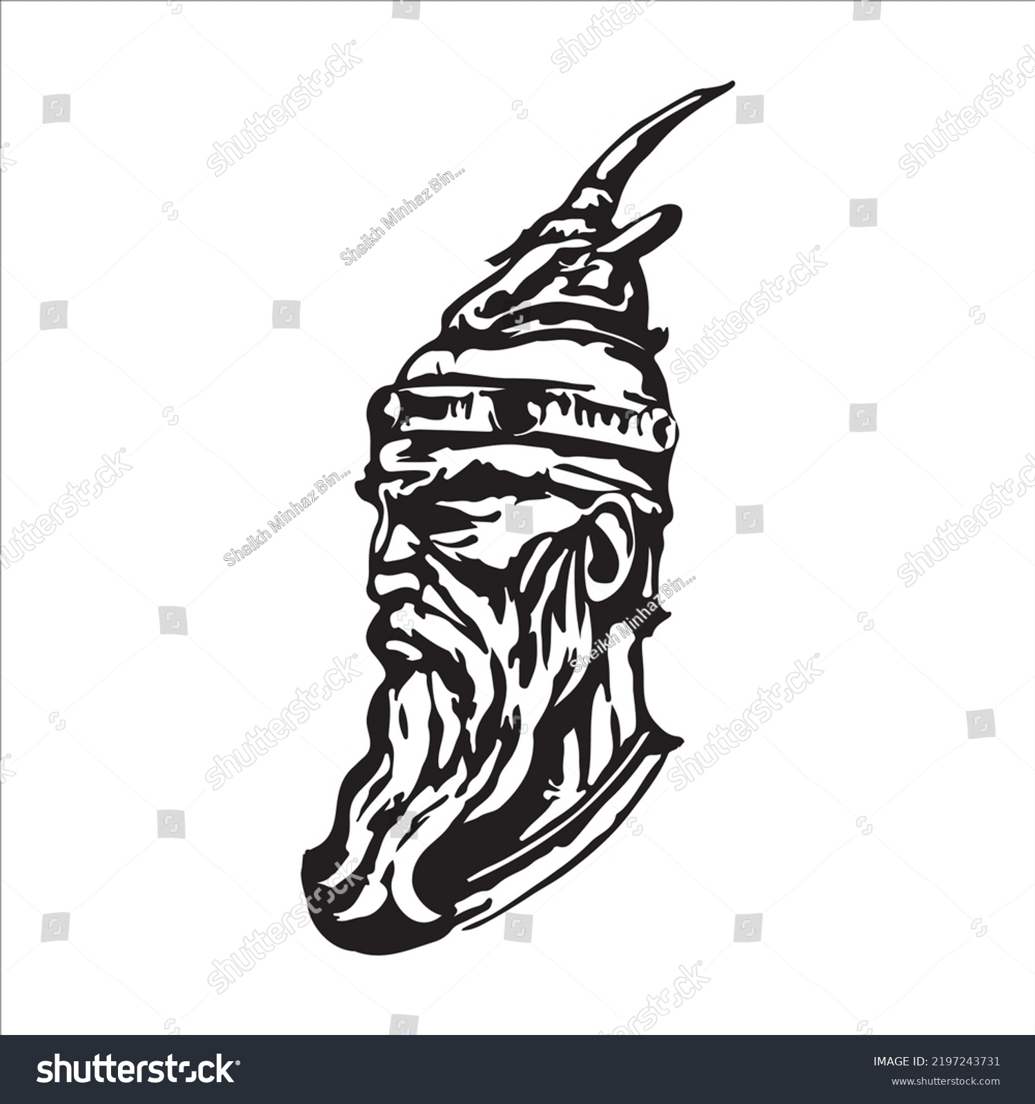 Illustration Greek Warrior Stock Vector (Royalty Free) 2197243731 ...