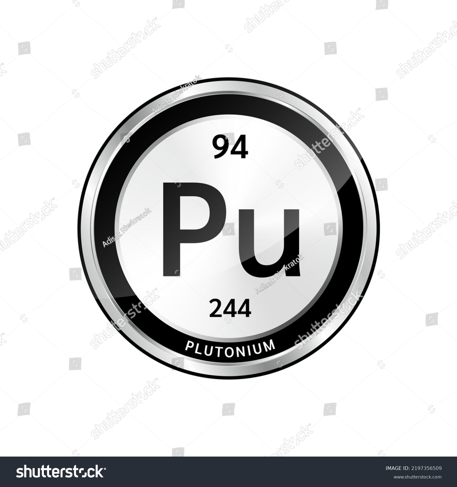 Plutonium Symbol Icon Chemical Formulas Atomic Stock Vector (Royalty ...