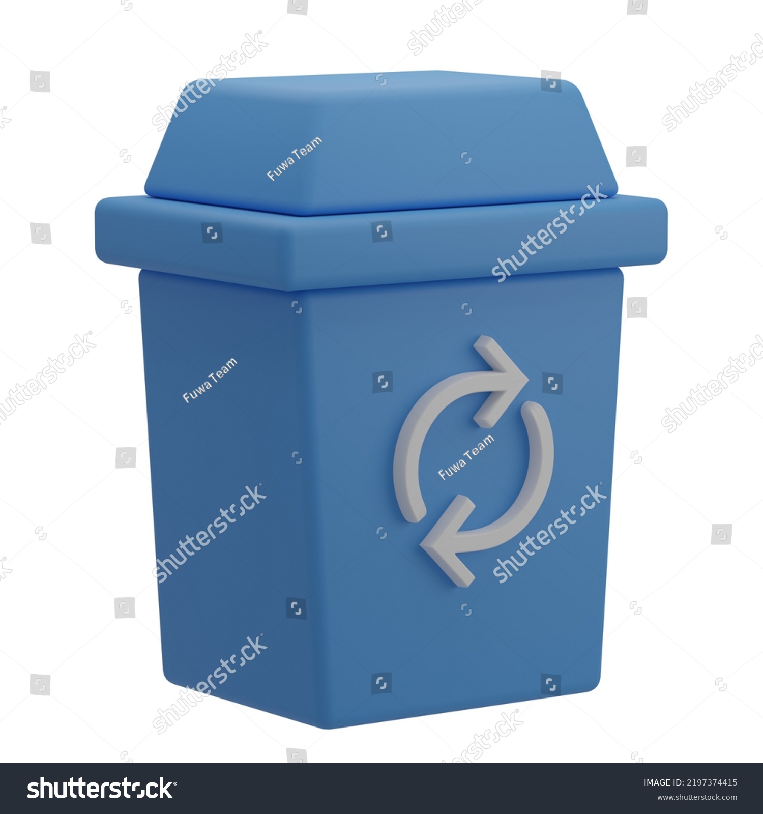 3d Dustbin Icon Illustration Render Stock Illustration 2197374415 ...