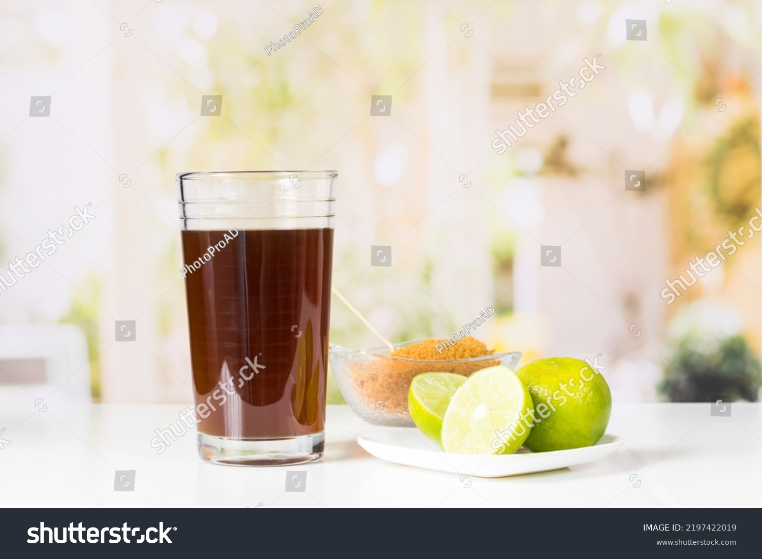 Granulated Panela Agua De Panela Lemon Stock Photo 2197422019 ...