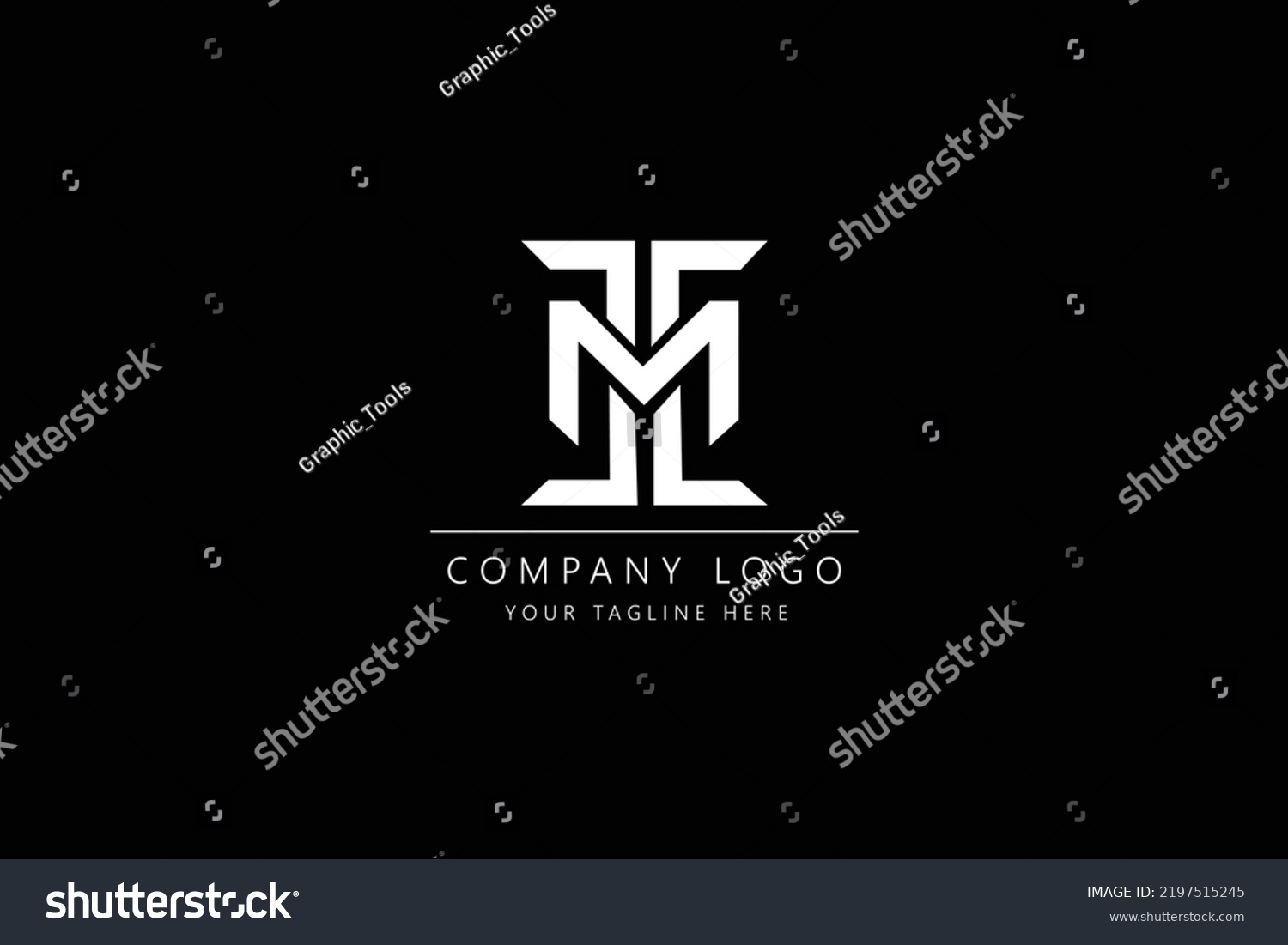 Mc Letter Logo Design Creative Modern Stock Vector (Royalty Free ...