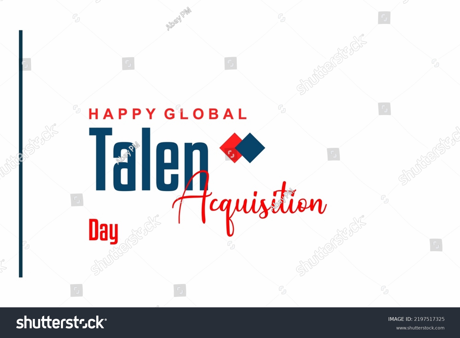 Talent Acquisition Day Holiday Concept Template Stock Vector (Royalty