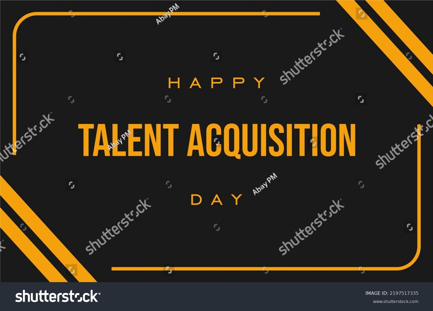 Talent Acquisition Day Holiday Concept Template Stock Vector (Royalty