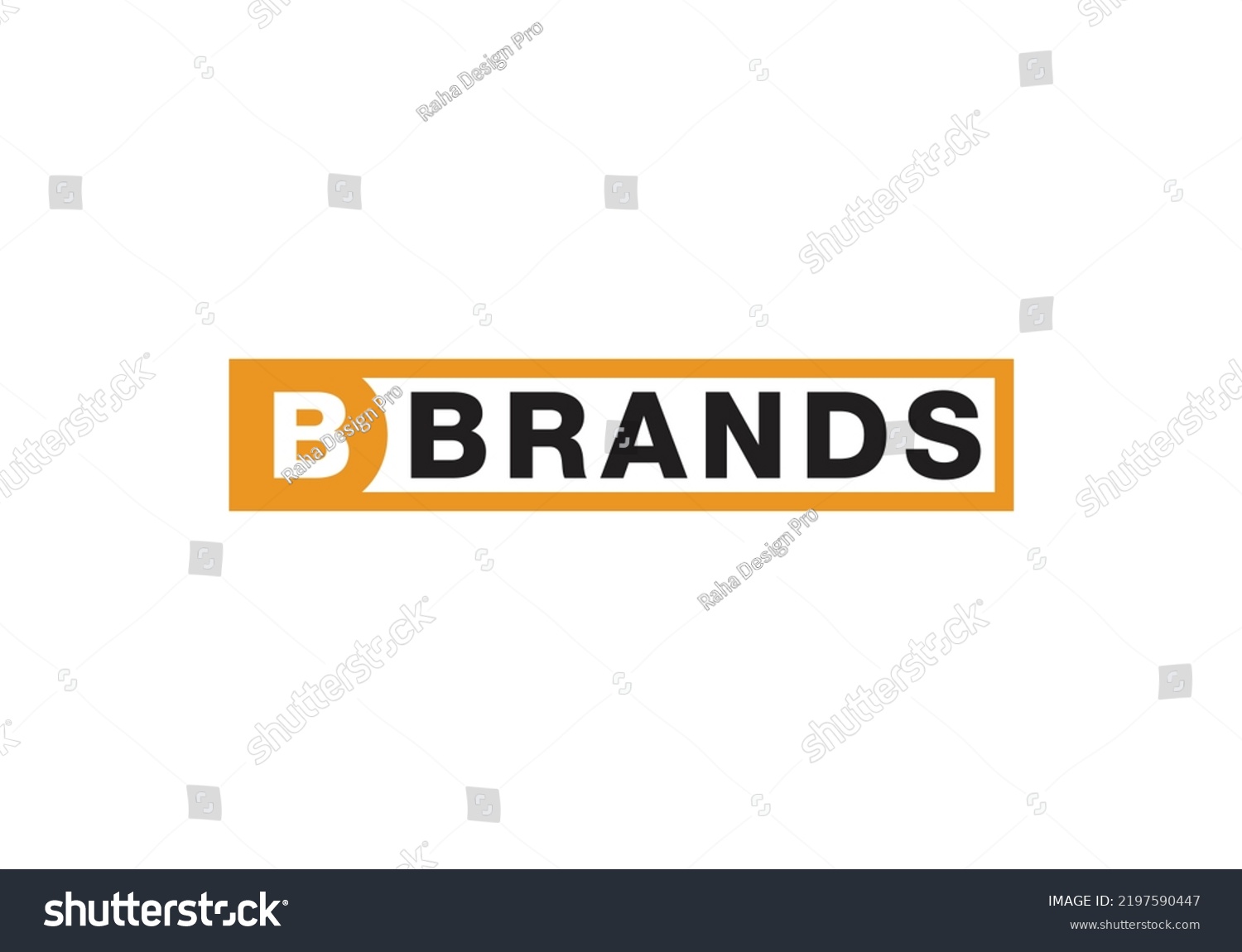 B Brands Logo Design Template Letter Stock Vector (Royalty Free ...