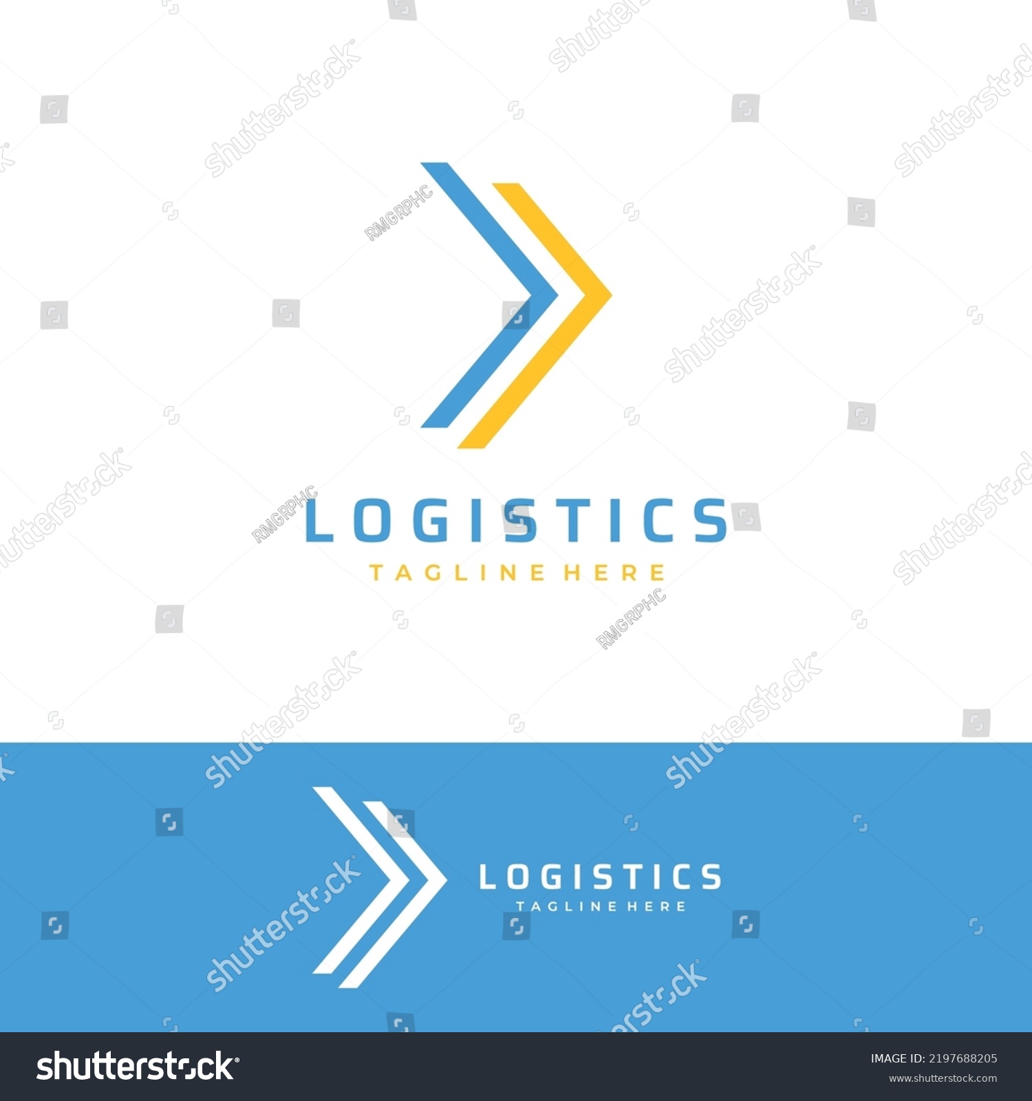 Logistics Logo Arrows Order Box Fast Stock Vector (Royalty Free ...