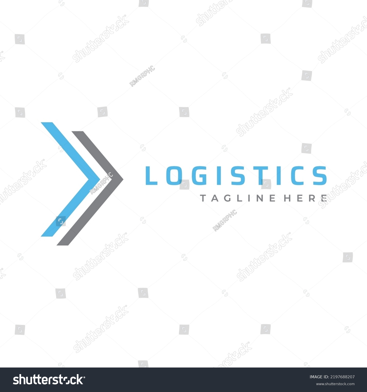 Logistics Logo Arrows Order Box Fast Stock Vector (royalty Free 