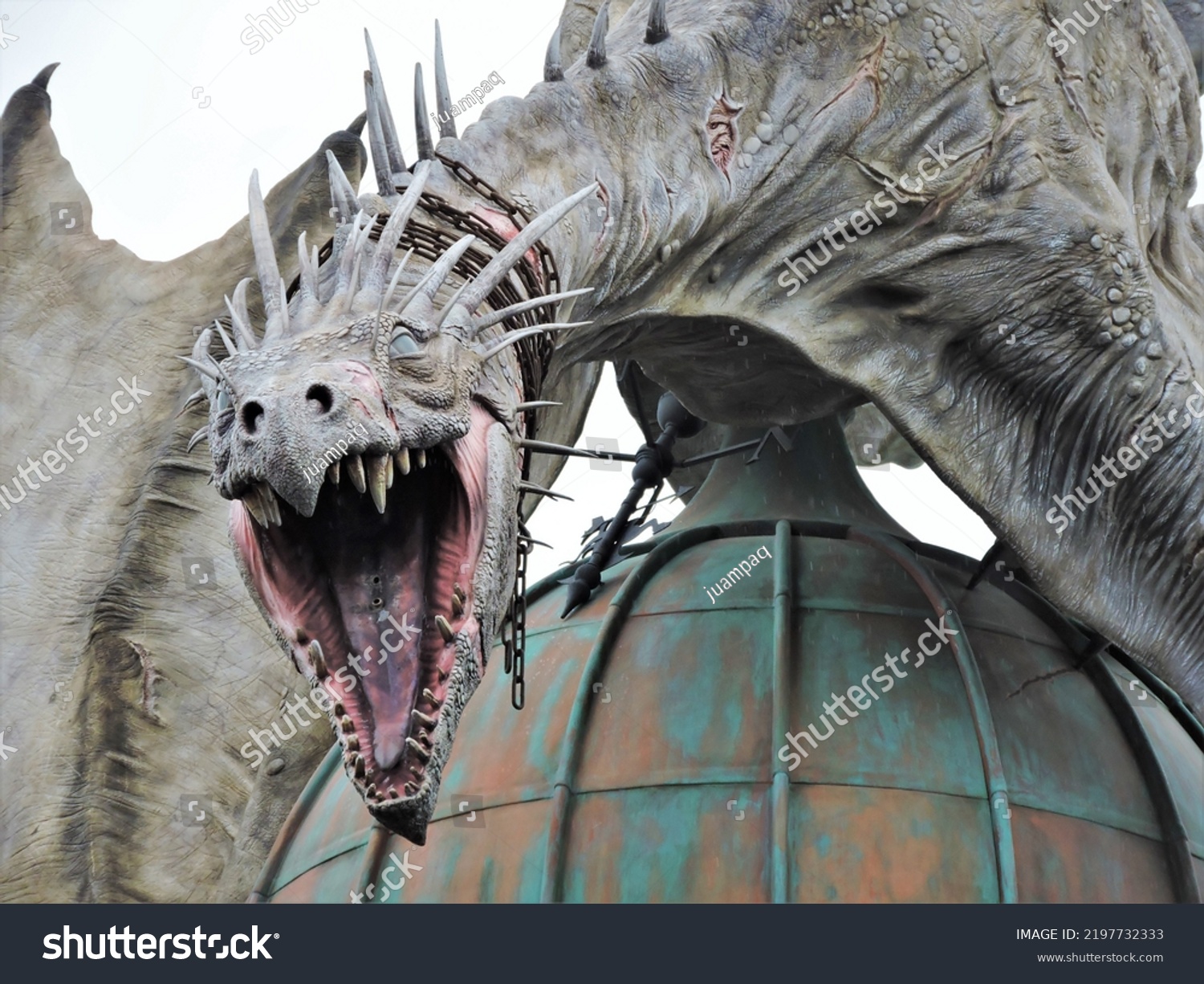 Gringotts Famous Firebreathing Dragon Gringotts Stock Photo 2197732333