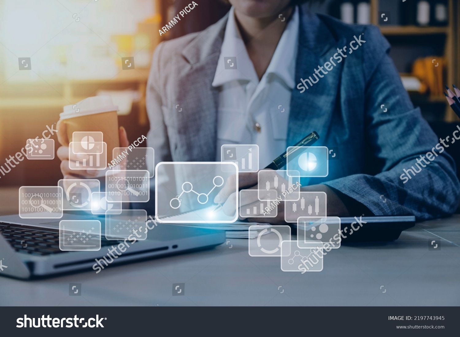 Big Data Analytics Business Intelligence Concept Stock Photo 2197743945 ...