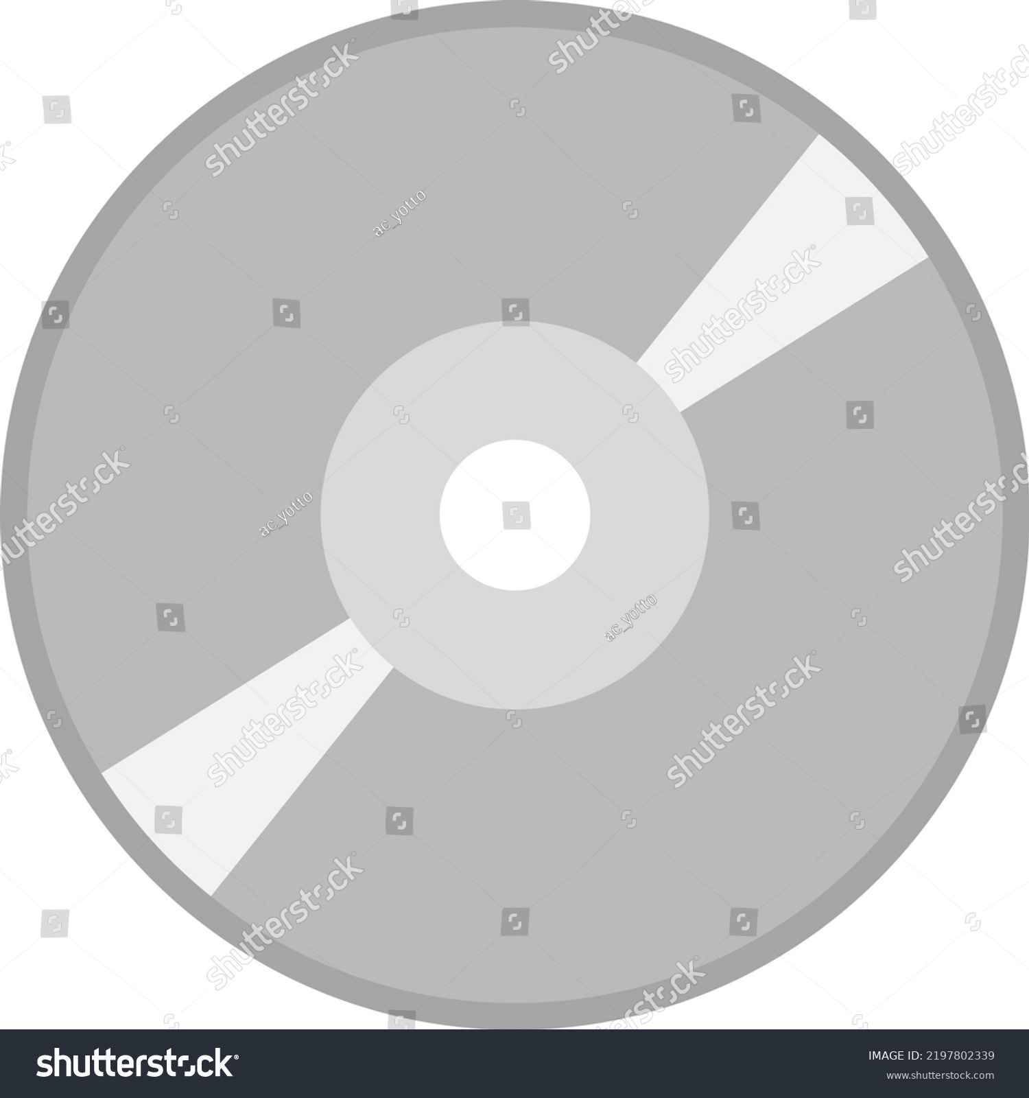 Disc Isolated Vector Illustration Stock Vector (Royalty Free ...