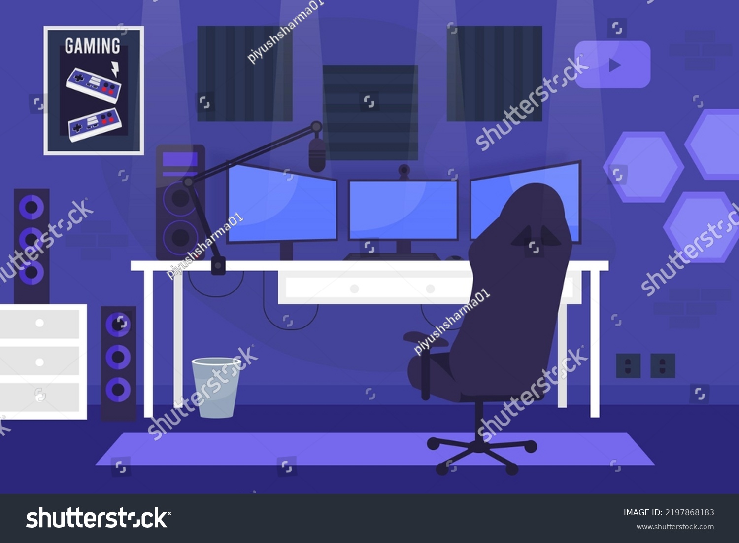 Gaming Pc Illustration Free Gaming Images Stock Illustration 2197868183 ...