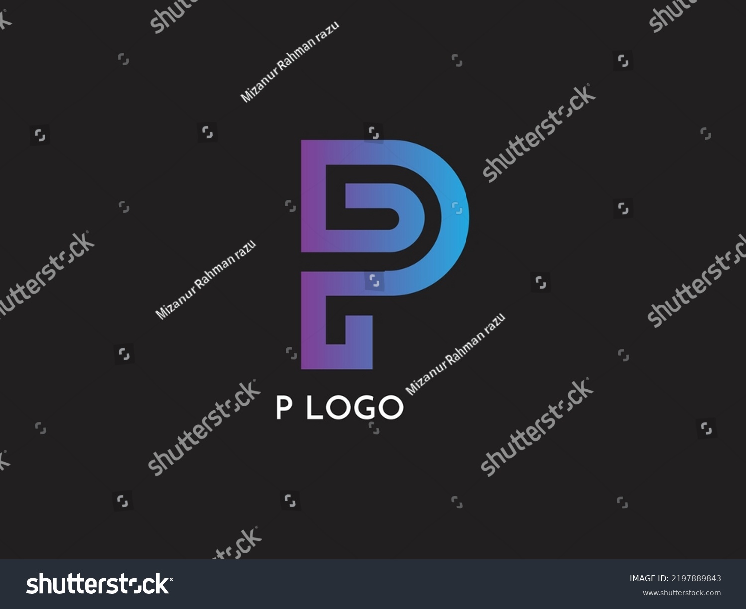 Letter P Logo Icon Designletter P Stock Vector (Royalty Free ...