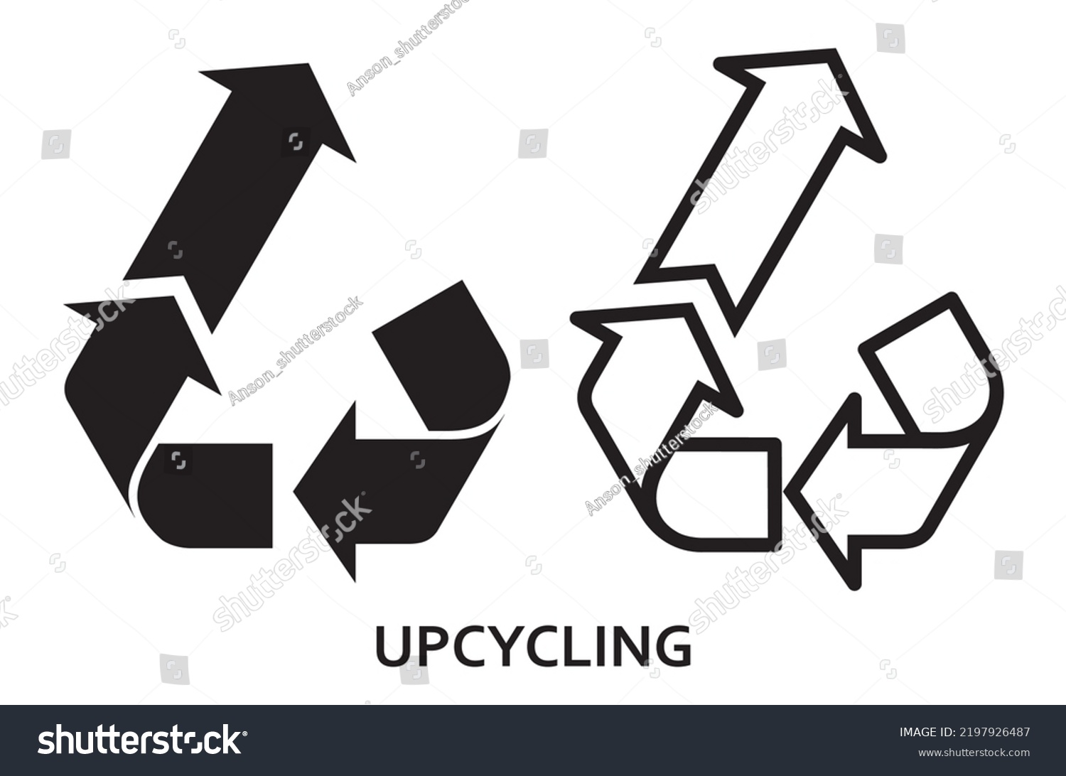 Upcycling Upcycle Icon Logo Vector Stock Vector (Royalty Free ...