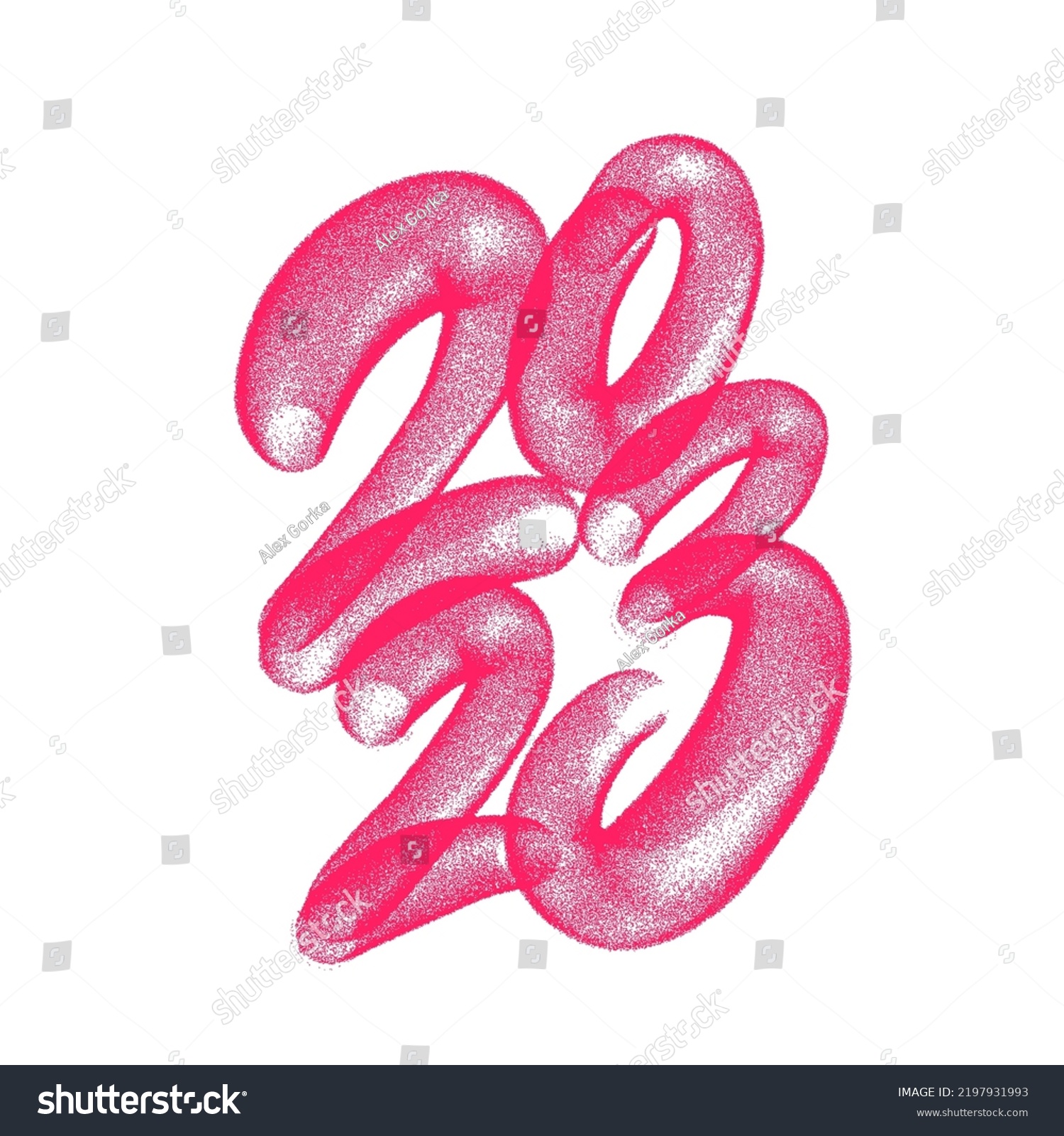 2023 Vector Graffiti Spray Handwritten Lettering Stock Vector Royalty Free 2197931993 