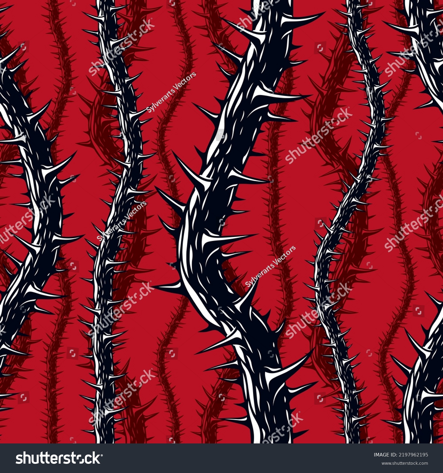 Horror Art Style Seamless Pattern Vector Stock Vector (Royalty Free ...