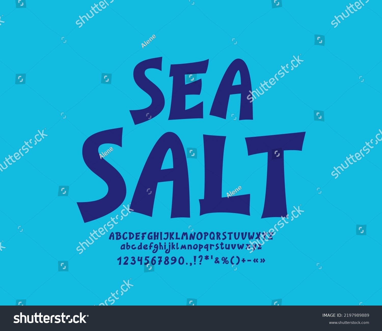 Original Food Logo Sea Salt Cartoon Stock Vector (Royalty Free ...