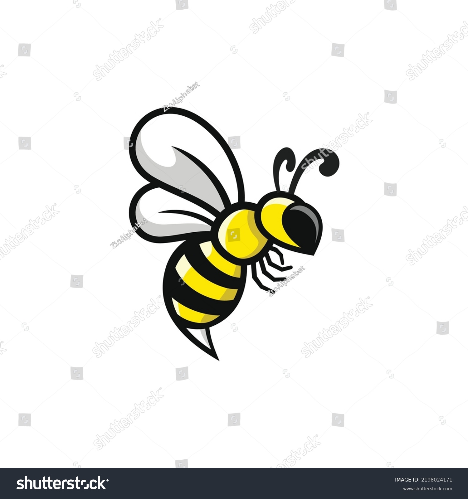 Insect Apis Vector Cute Bees Mascot Stock Vector (Royalty Free ...