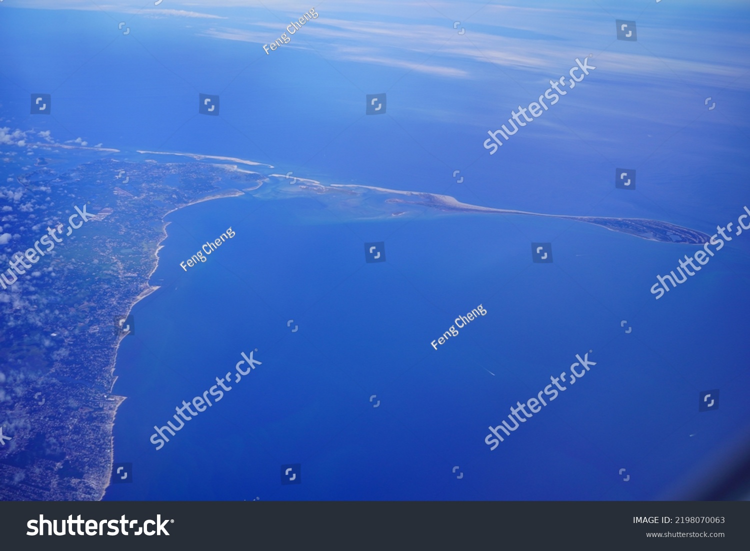 Aerial View Cape Cod City View Stock Photo 2198070063 | Shutterstock