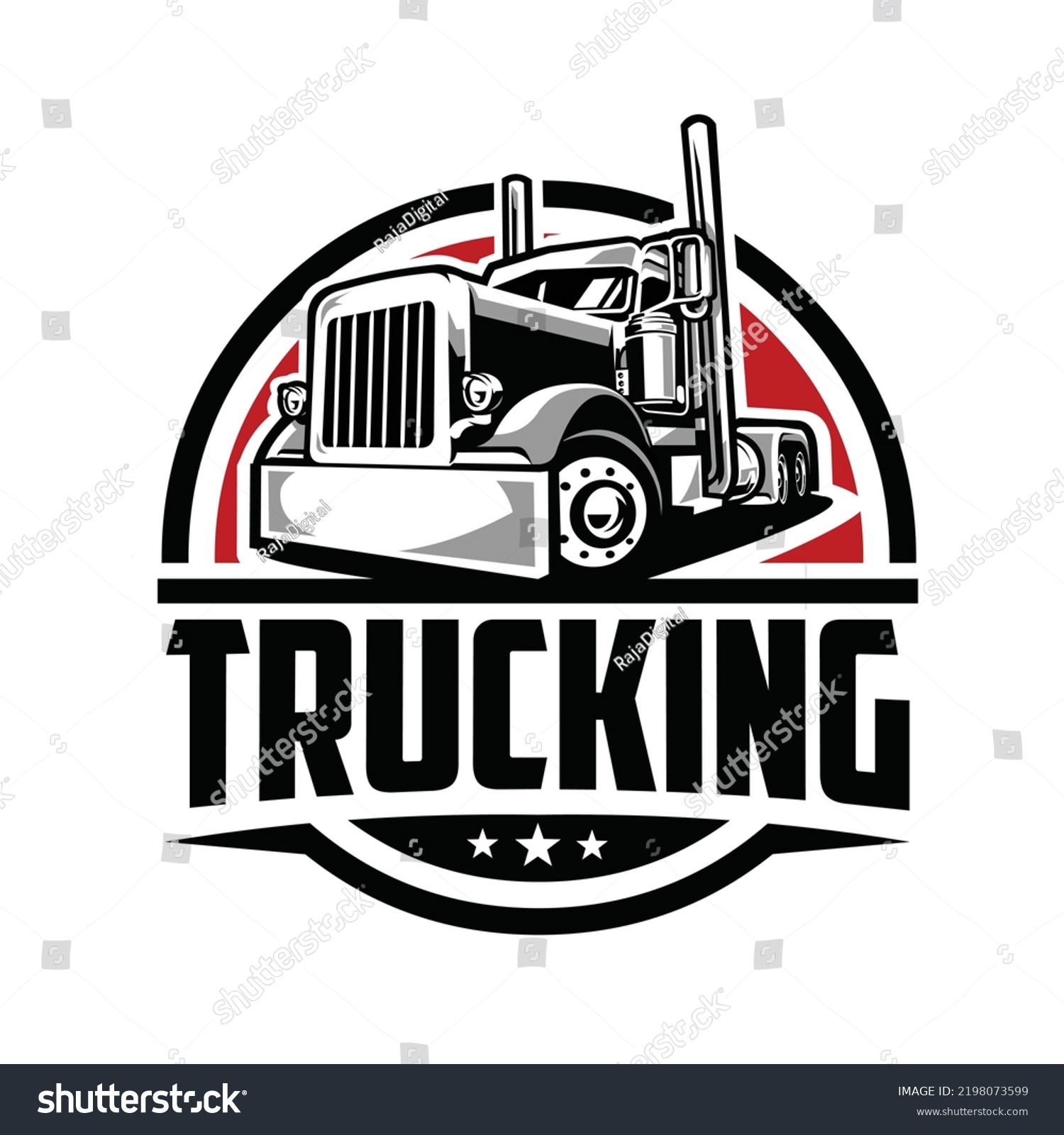 Trucking 18 Wheeler Company Logo Vector Stock Vector (royalty Free 