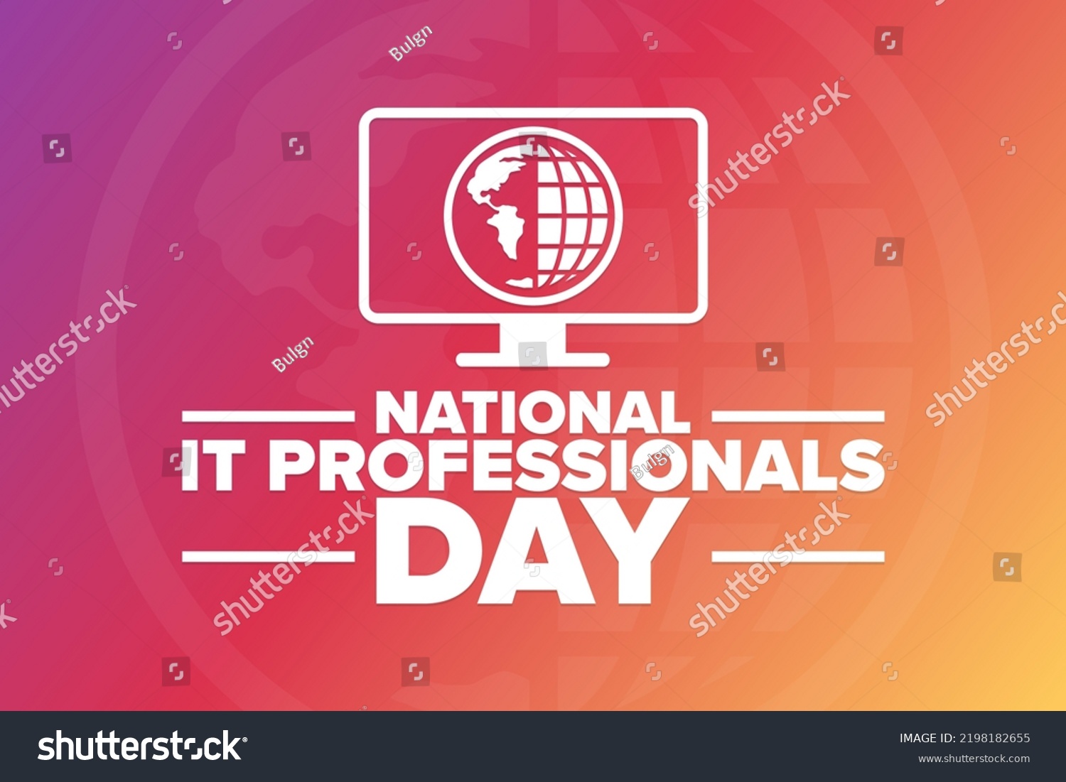 National Professionals Day Holiday Concept Template Stock Vector