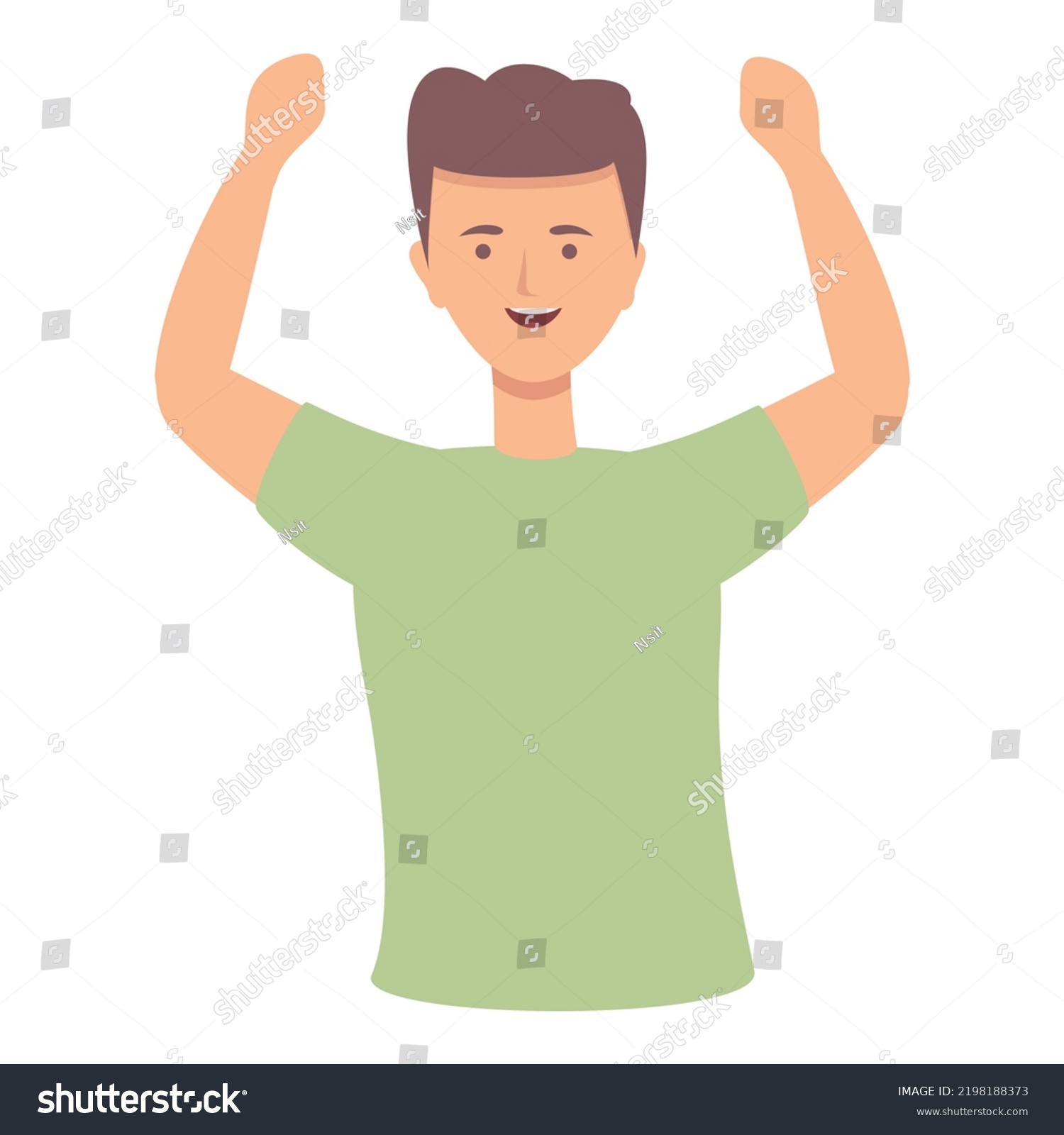 Active Boy Icon Cartoon Vector Happy Stock Vector (Royalty Free ...