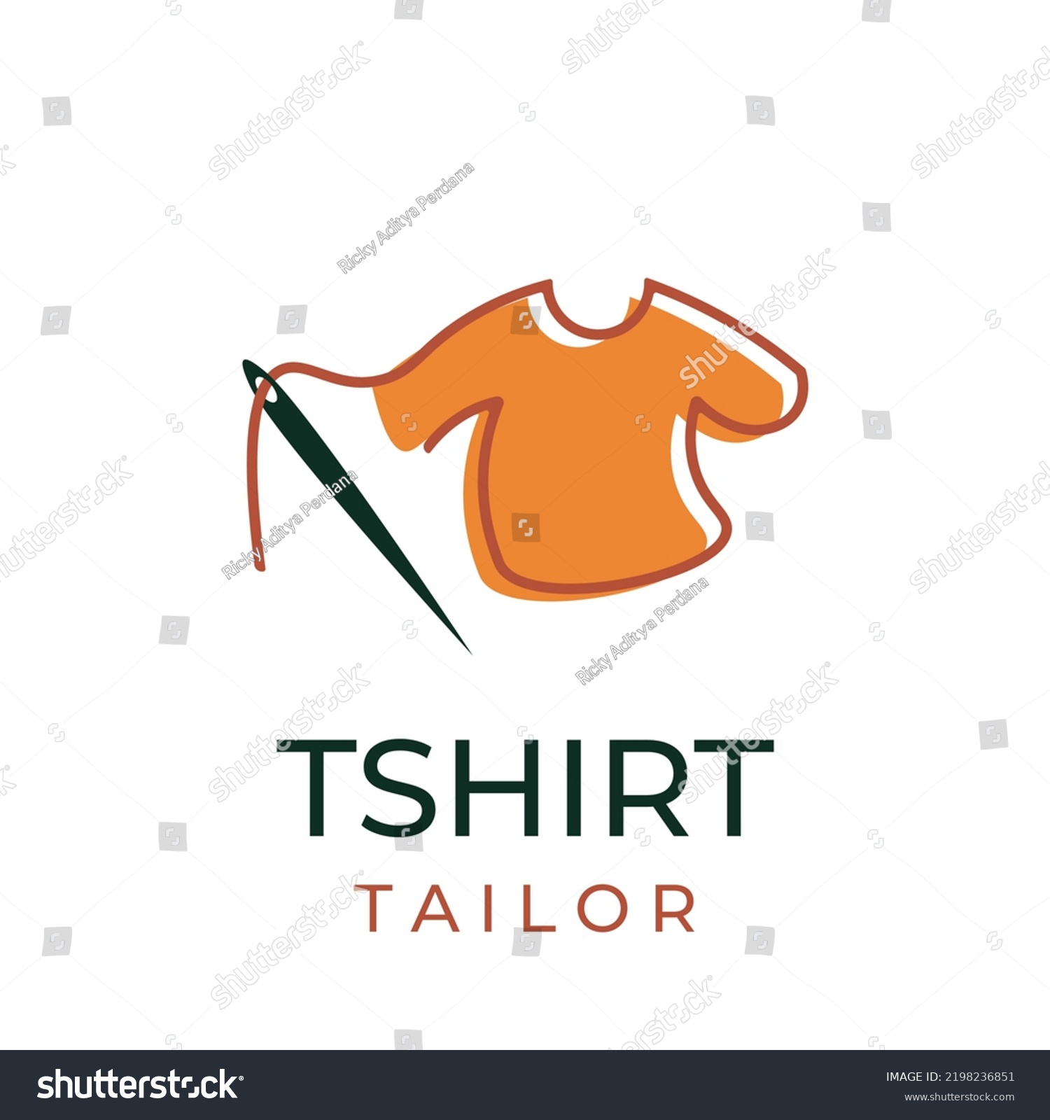 Tshirt Tailor Vector Logo Illustration Stock Vector (Royalty Free ...