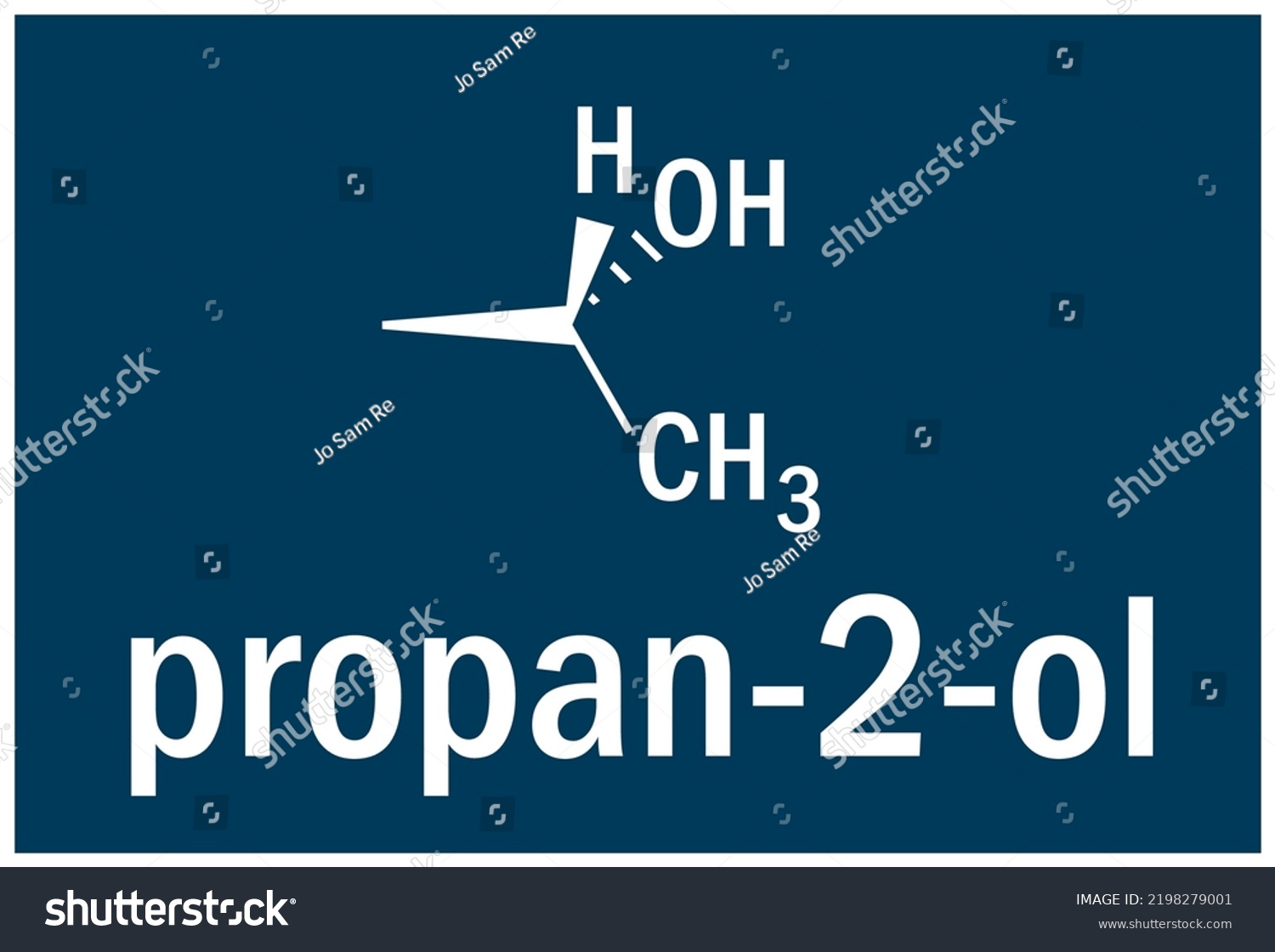 Isopropyl Alcohol Iupac Name Propan2ol Called Stock Vector Royalty Free 2198279001 Shutterstock 6748