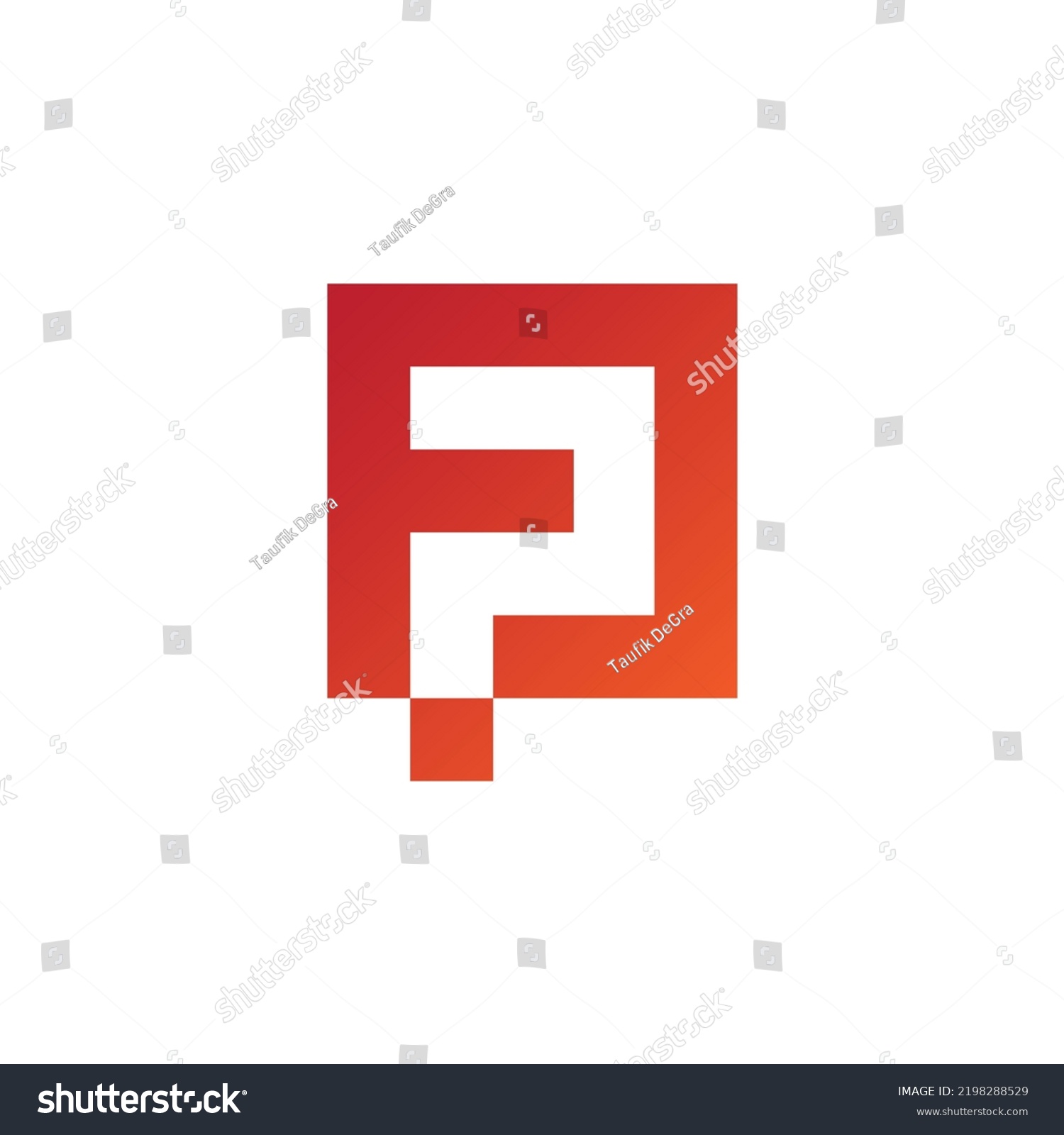 Pp Pp Abstract Initial Monogram Letter Stock Vector (Royalty Free