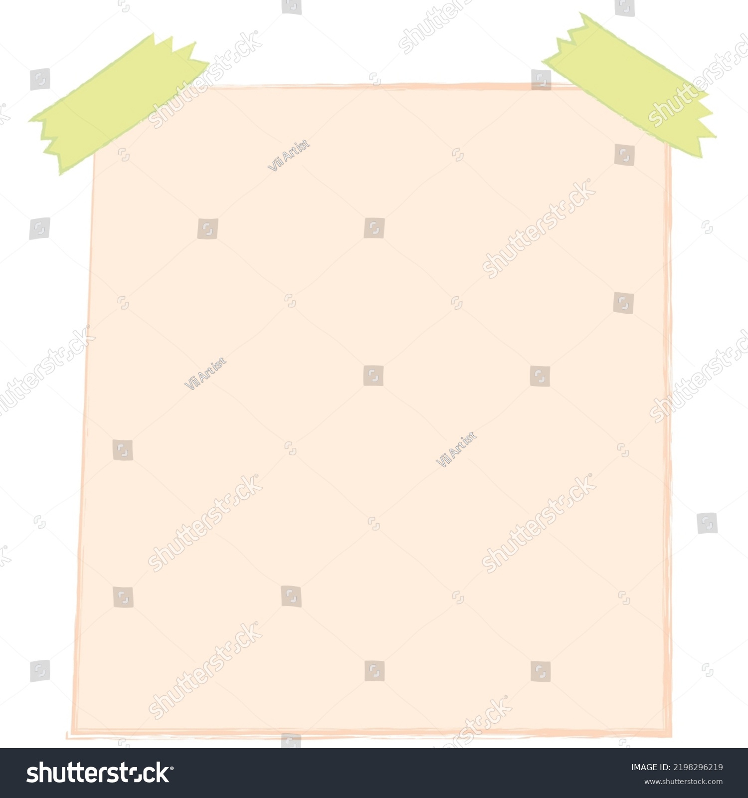 Note Pad Postit Frame Ui Frame Stock Vector (Royalty Free) 2198296219 ...