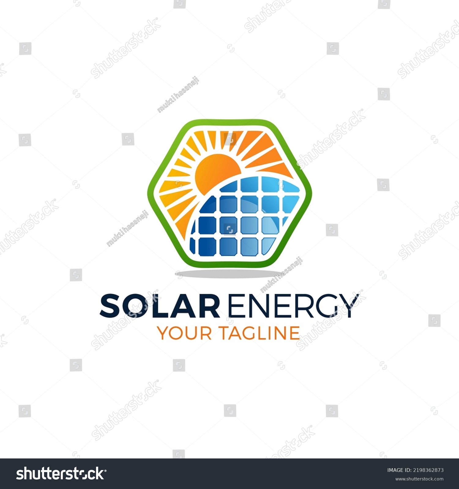 Solar Energy Logo Designs Vector Sun Stock Vector (Royalty Free ...