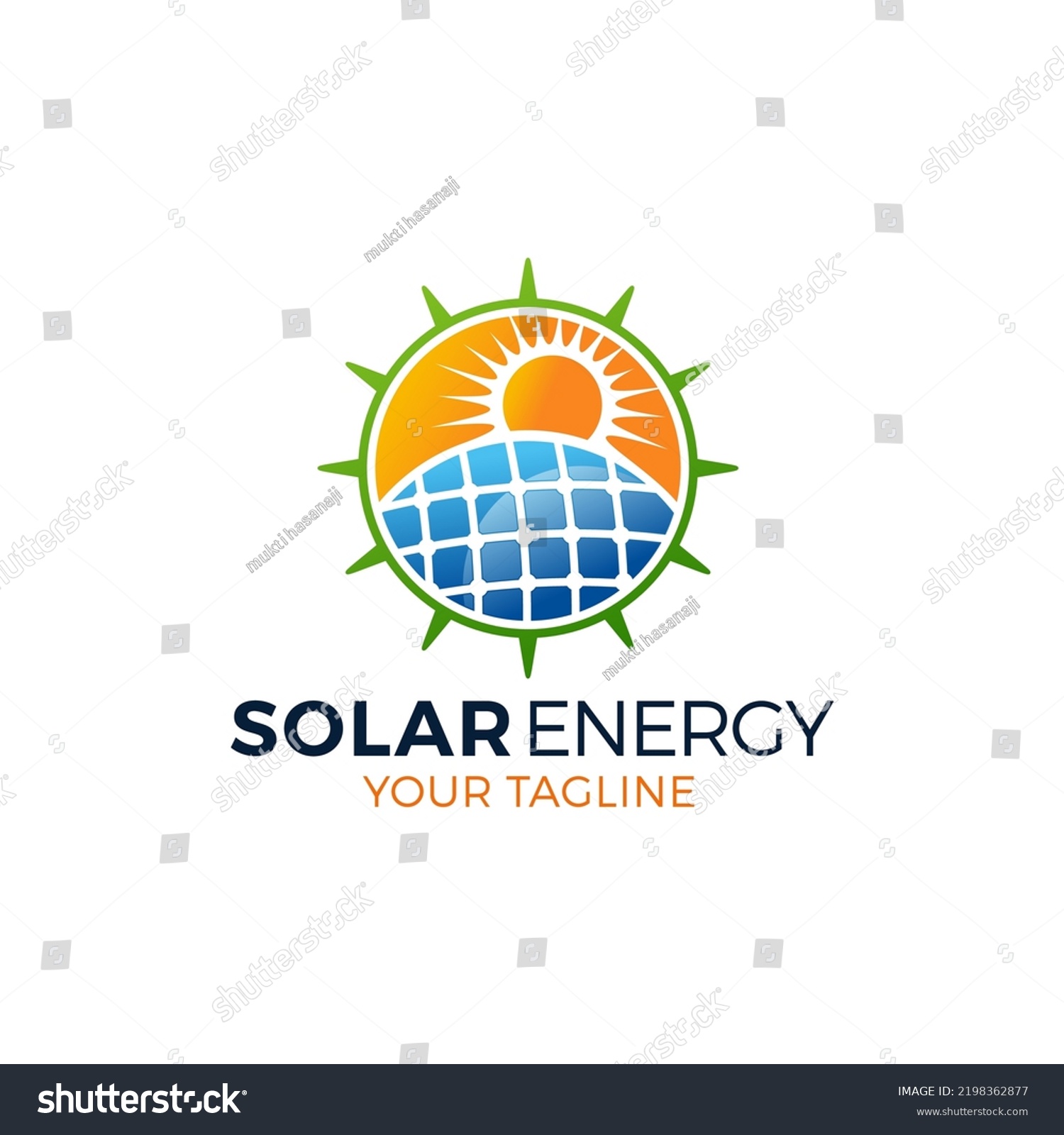 Solar Energy Logo Designs Vector Sun Stock Vector (Royalty Free ...