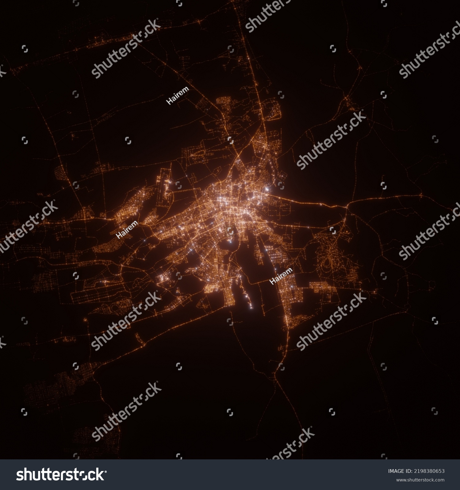 Al Ain Uae Street Lights Map Stock Illustration 2198380653 | Shutterstock