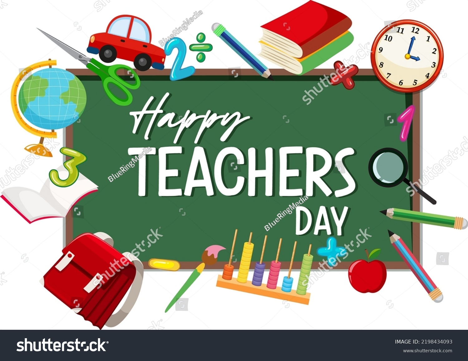 World Teachers Day Logo Banner Design Stock Vector (Royalty Free ...