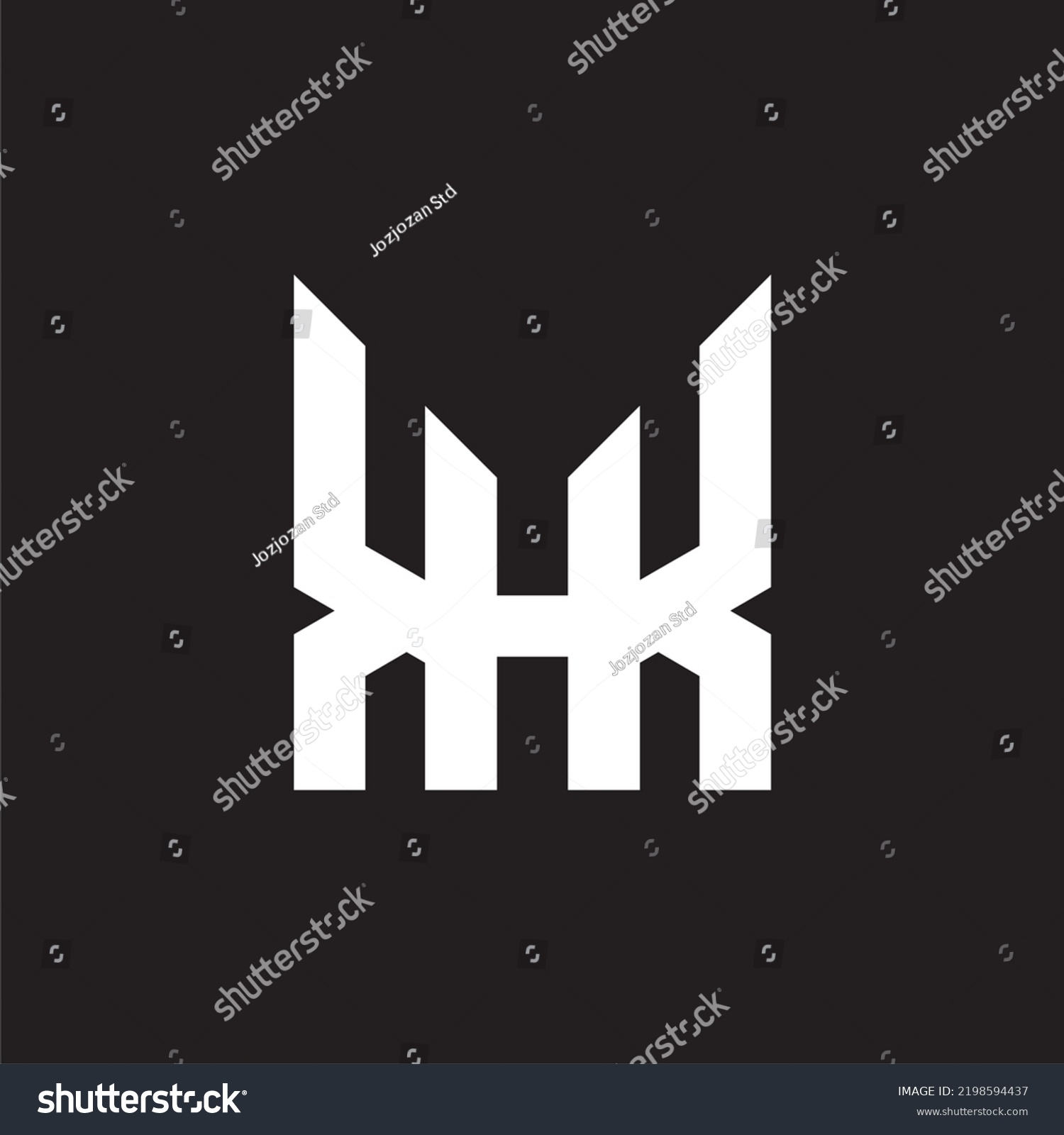 Kh Hk Letter Log Vector Image Stock Vector (Royalty Free) 2198594437 ...