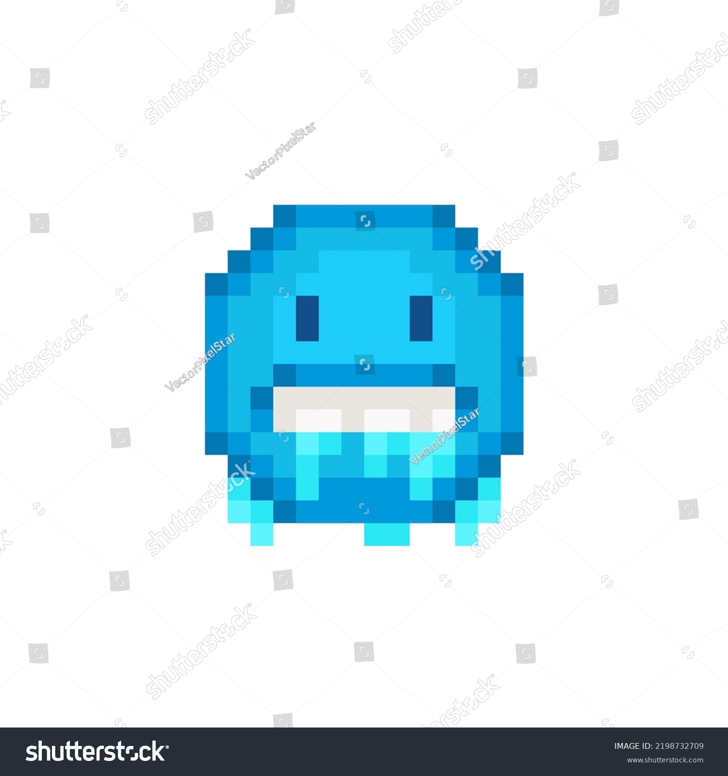 Cold Face Icy Blue Face Gritted Stock Vector (Royalty Free) 2198732709 ...