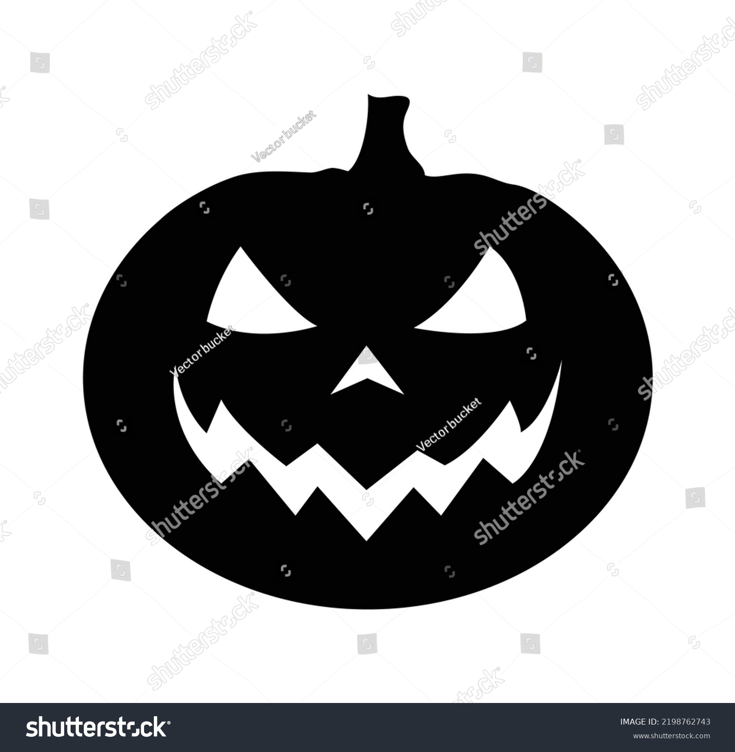 Pumpkin Icon Vector Illustration Isolated On Stock Vector (Royalty Free ...