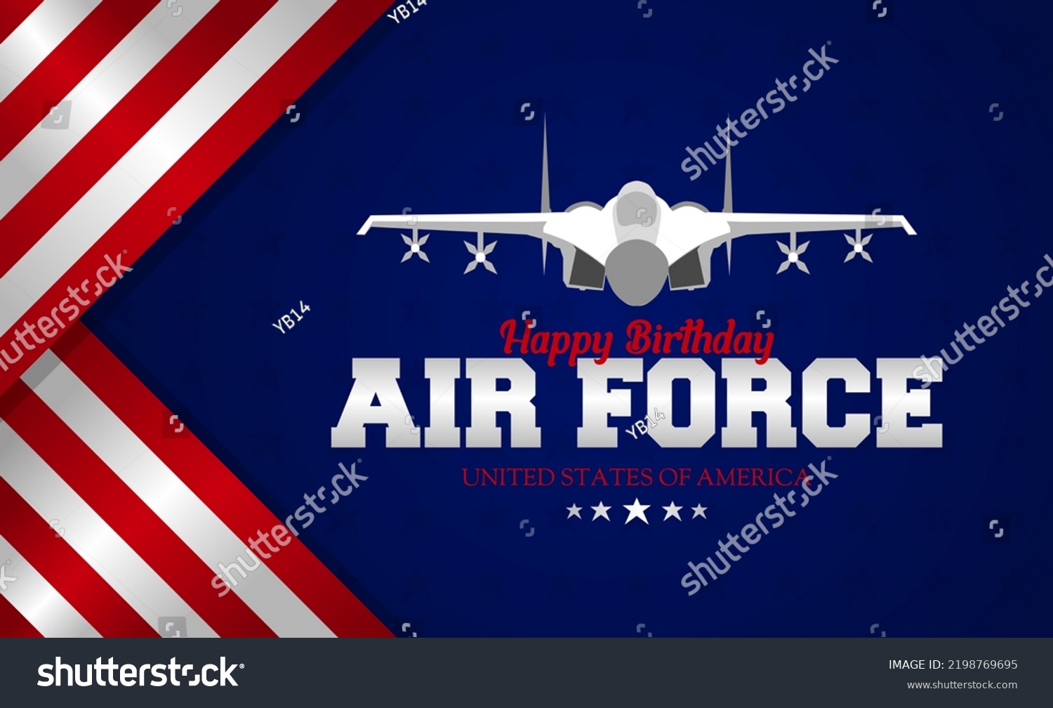 Happy Birthday United States Air Force Stock Vector (Royalty Free ...