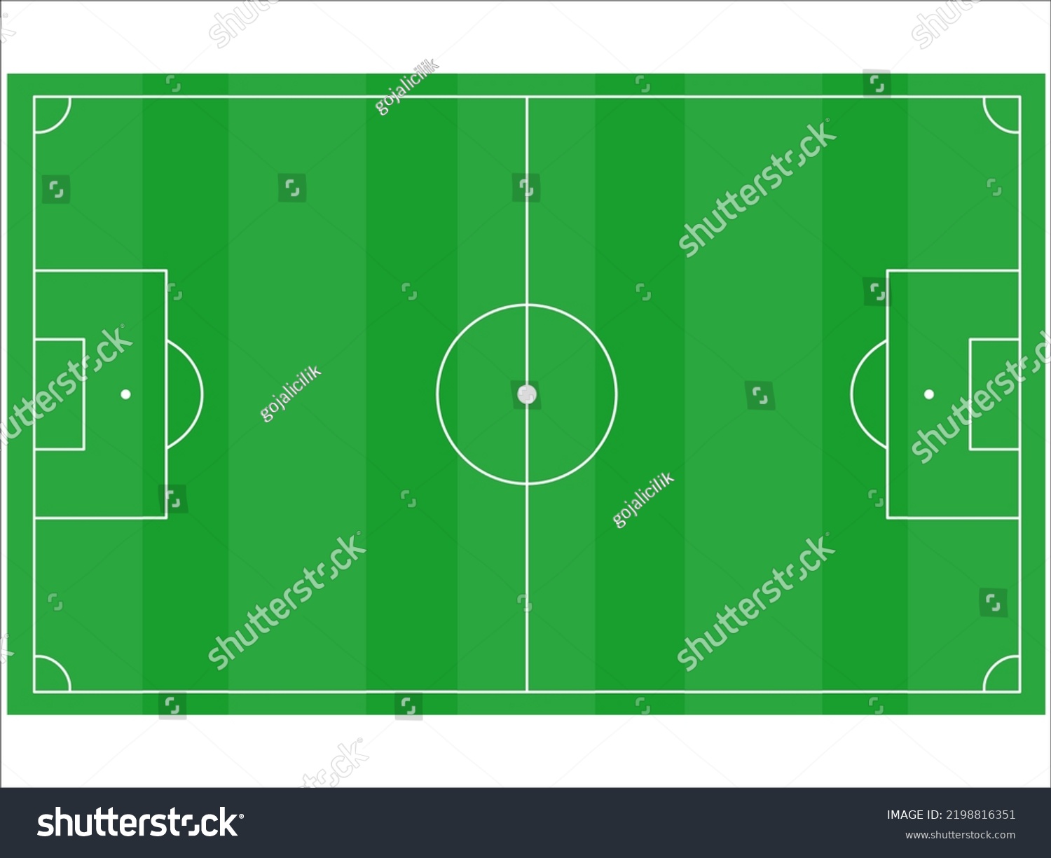 Soccer Field Vector Illustration Light Dark Stock Vector (Royalty Free ...