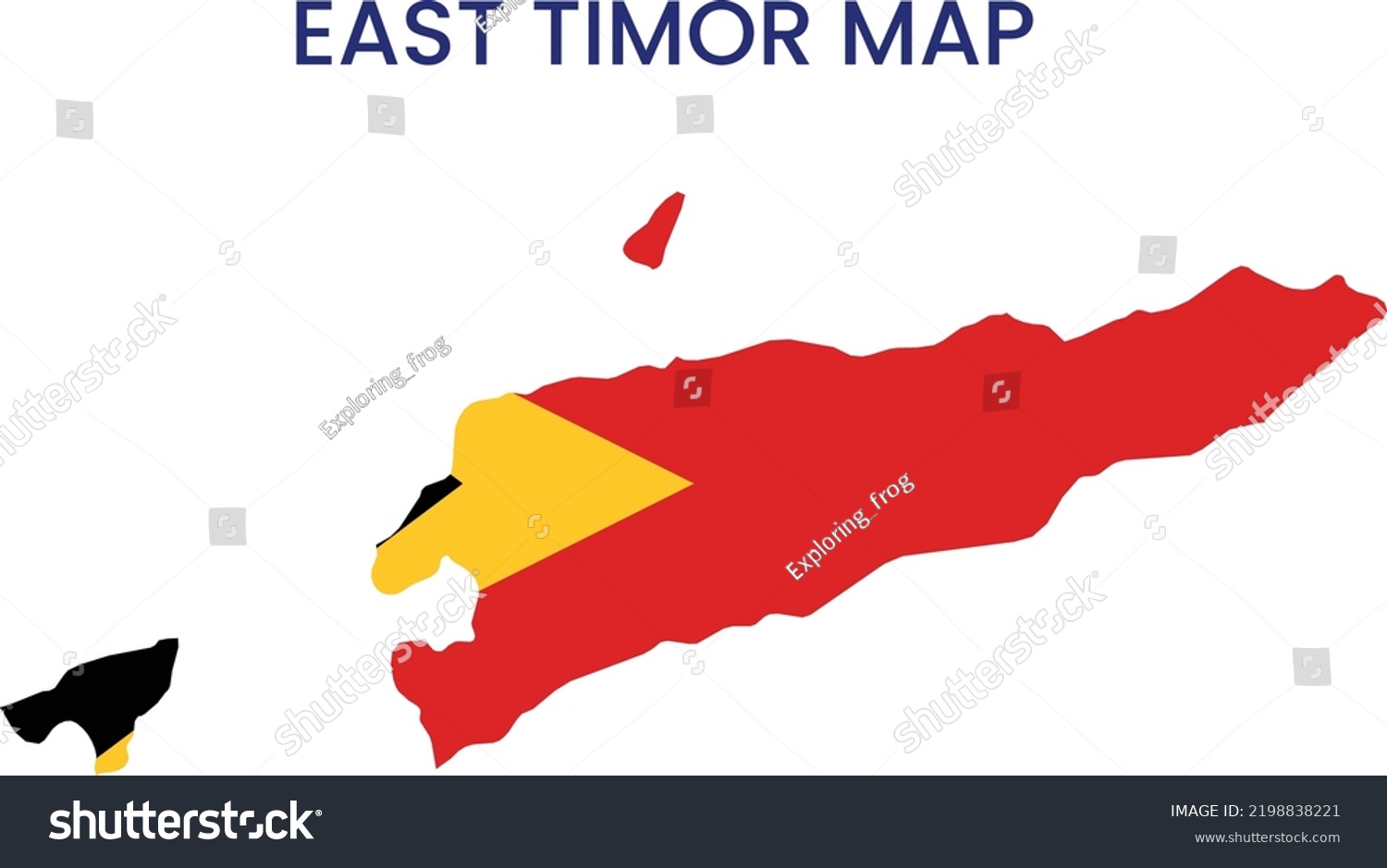 High Detailed Map East Timor Outline Stock Vector (royalty Free 