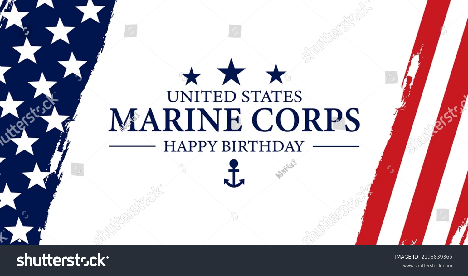 United States Marine Corps Birthday Background Stock Illustration ...