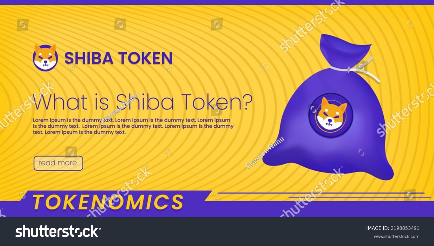 Shiba Inu Shib Blockchain Based Cryptocurrency Stock Vector (Royalty ...