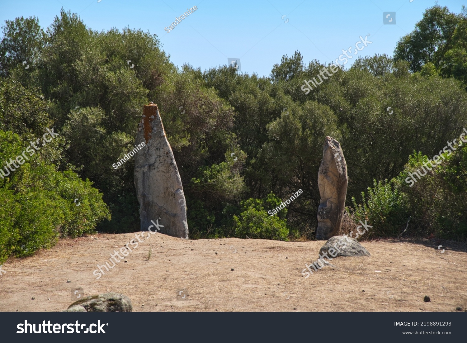 Giants Tomb Neolithic Funerary Graves Standing Stock Photo Shutterstock