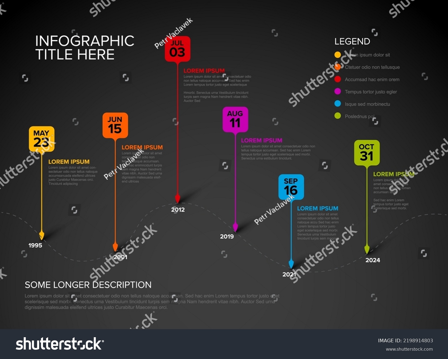 Colorful Vector Infographic Timeline Report Template Stock Vector ...