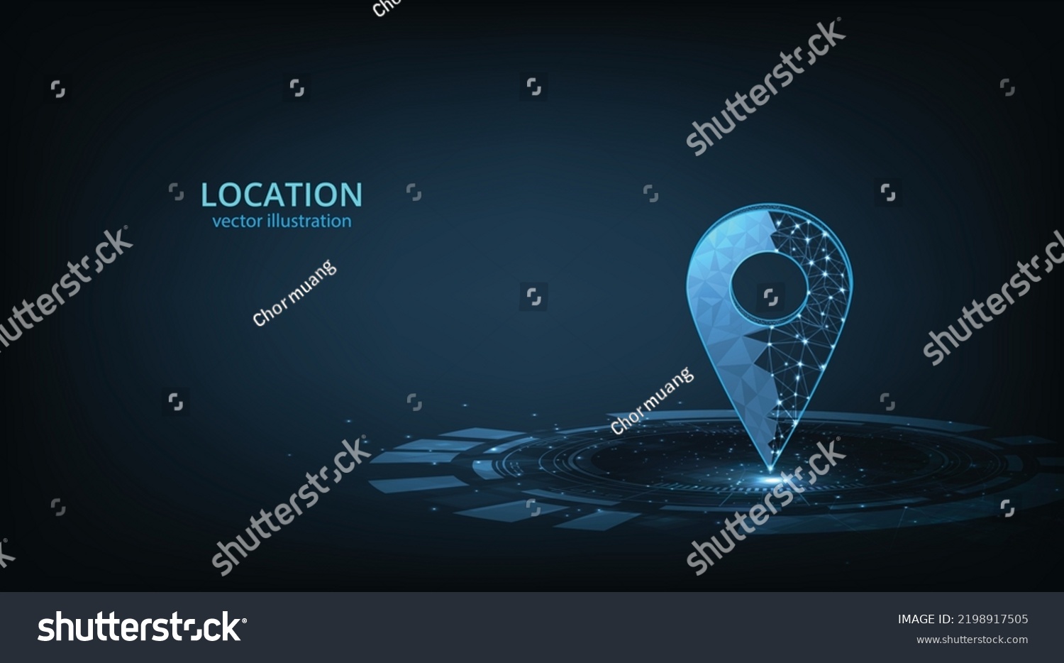 Concept Gps Technology Backgroundvector Pin Icon Stock Vector (Royalty ...