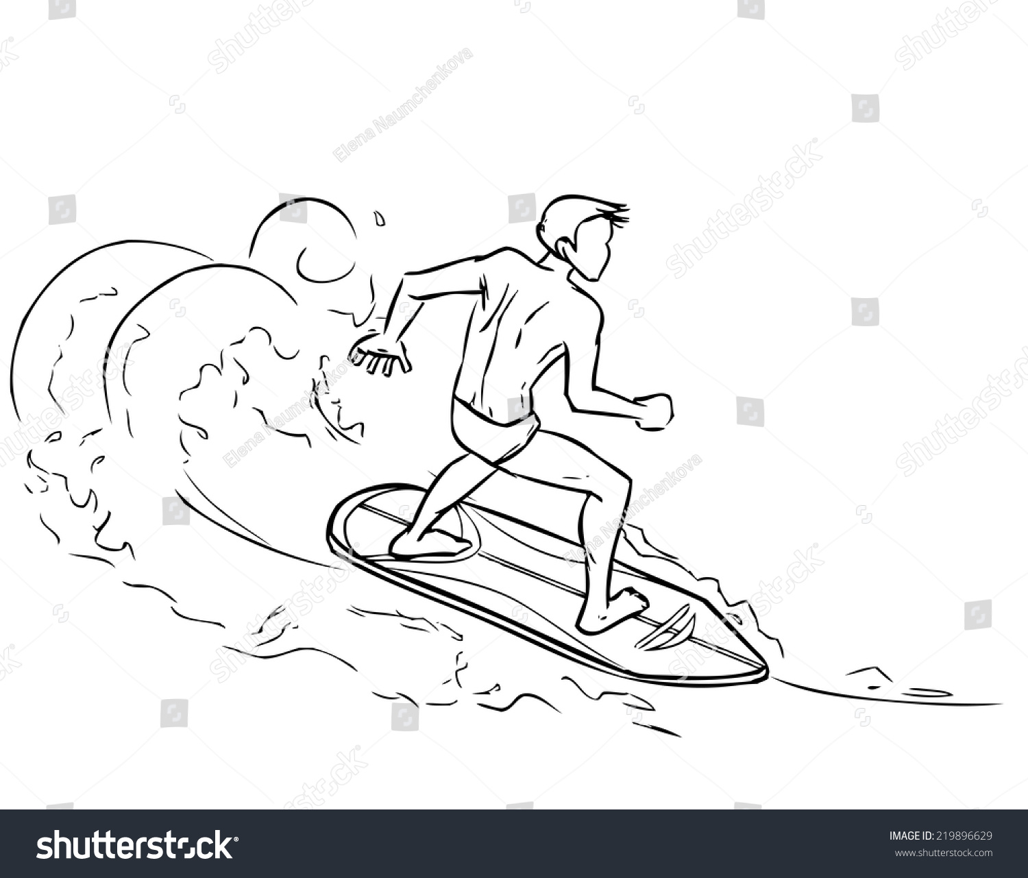 Сёрфинг в карандаше