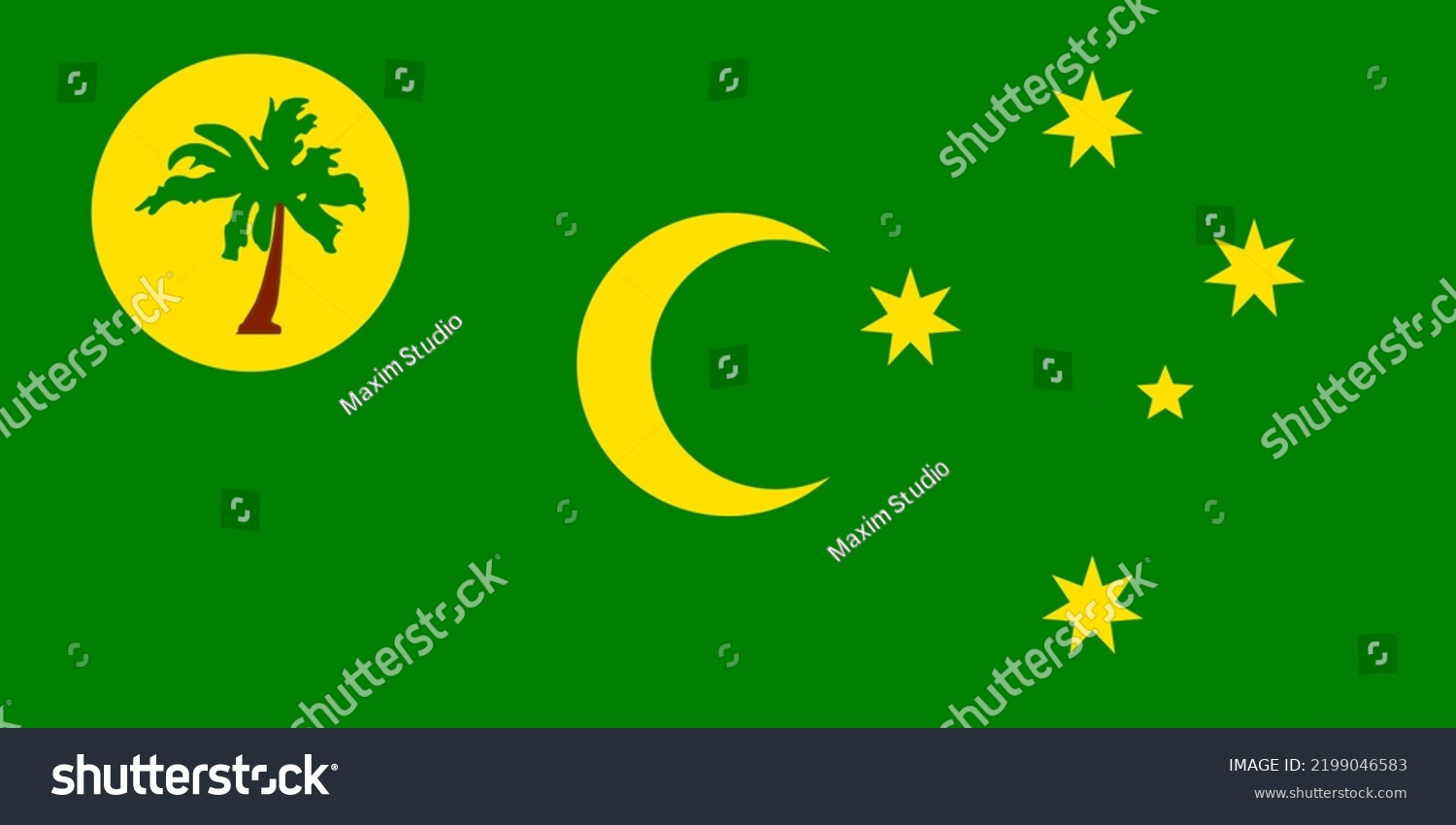 Flag Austronesian Peoples Cocos Malays Flag Stock Illustration 2199046583 Shutterstock 