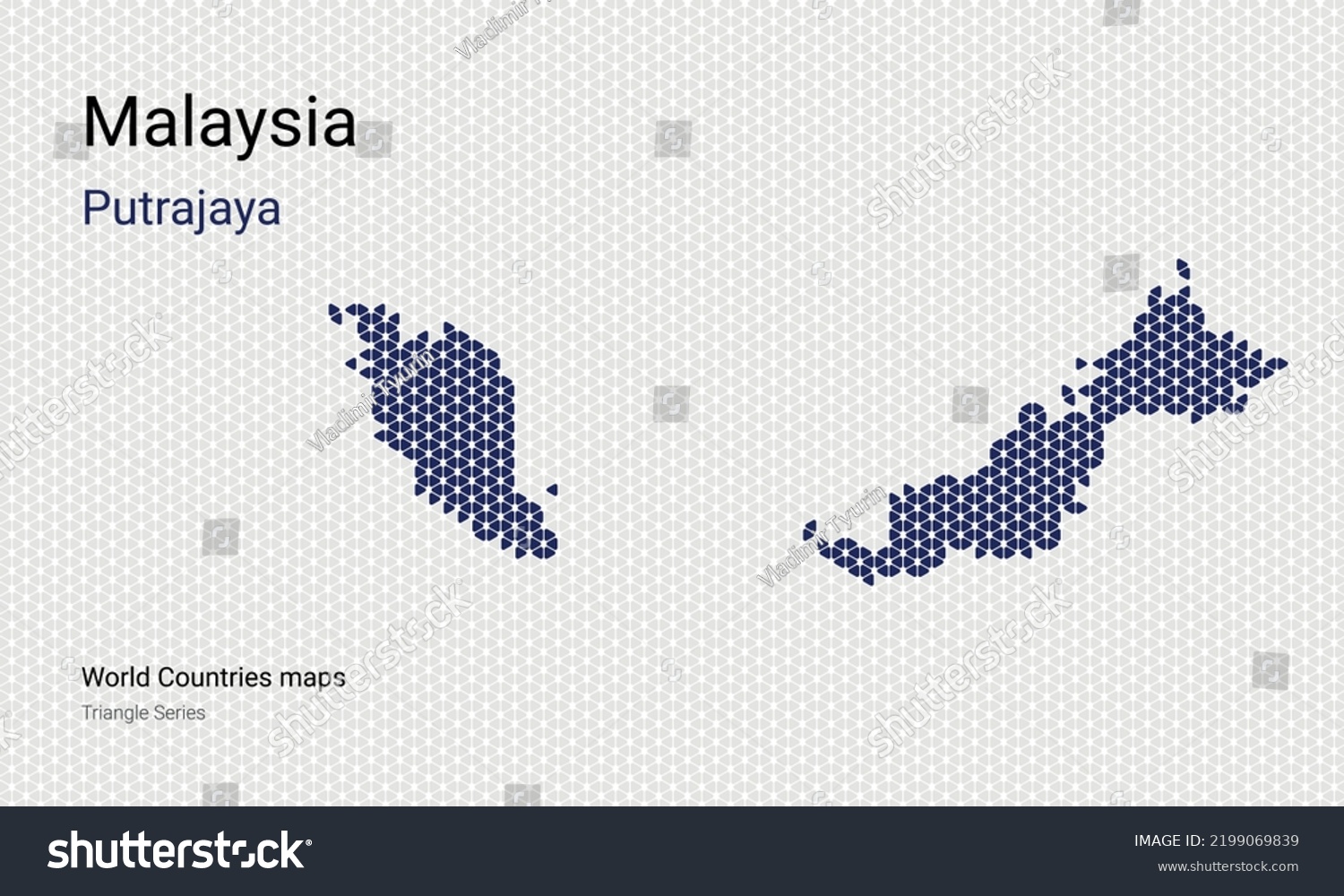 Creative Map Malaysia Political Map Putrajaya Stock Vector Royalty   Stock Vector Creative Map Of Malaysia Political Map Putrajaya Capital World Countries Vector Maps Series 2199069839 