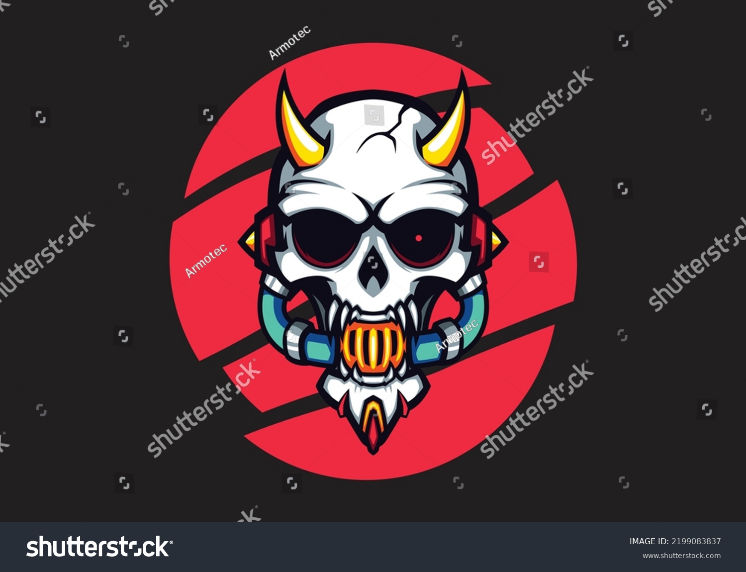 Skull Steampunk Gaming Vector Mascot Avatar Stock Vector (Royalty Free ...